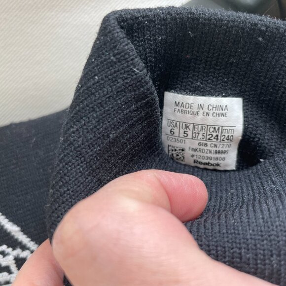 Vetements X Reebok High Top Sock Sneaker Size 6, EUR 37.5 CN7270 - Picture 6 of 7